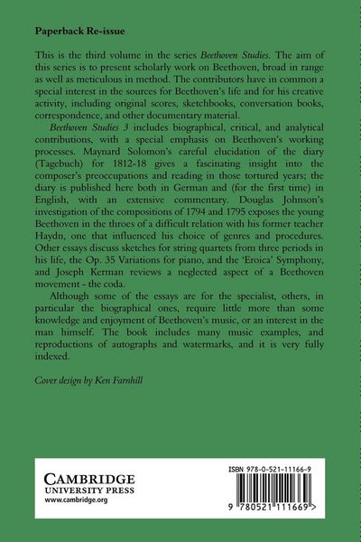 Produktbild: Beethoven Studies 3