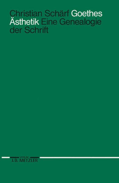 Produktbild: Goethes &Auml;sthetik