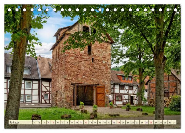 Produktbild: Bodenwerder - entz&uuml;ckende M&uuml;nchhausen-Stadt an der Oberweser (Tischkalender 2026 DIN A5 quer), CALVENDO Monatskalender