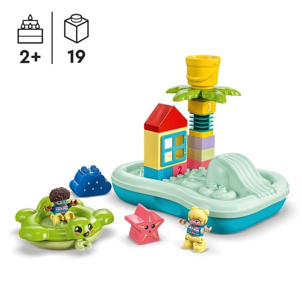 LEGO DUPLO 10989 Wasserrutsche Set, Wasserspielzeug für die Badewanne
