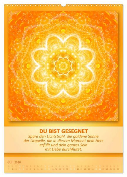 Produktbild: Light Energy Mandalas - Kalender - Vol. 2 (Wandkalender 2026 DIN A2 hoch), CALVENDO Monatskalender