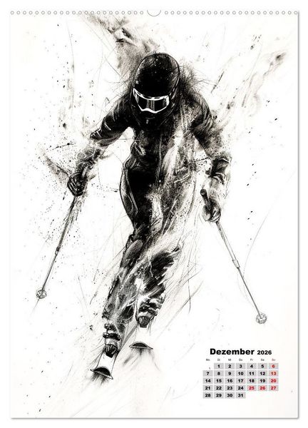 Produktbild: Unterwegs - Mit Stift und Pinsel (hochwertiger Premium Wandkalender 2026 DIN A2 hoch), Kunstdruck in Hochglanz