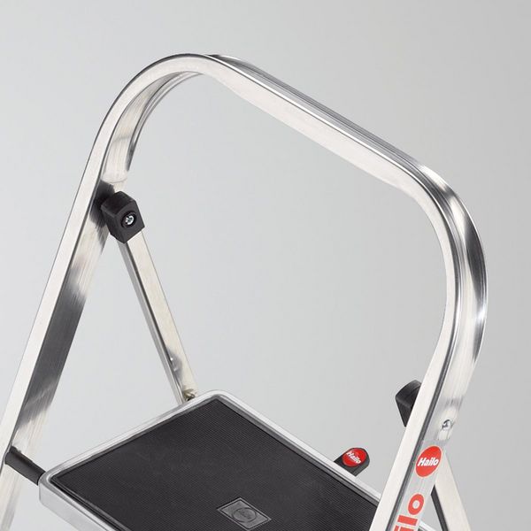 Produktbild: Hailo K70 4392-801 Aluminium Klapptritt klappbar Arbeitsh&ouml;he (max.): 2.25 m Silber, Schwarz 3.3 kg