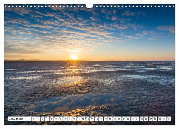 Produktbild: Eiderstedt - Willkommen am Watt (Wandkalender 2027 DIN A3 quer), CALVENDO Monatskalender