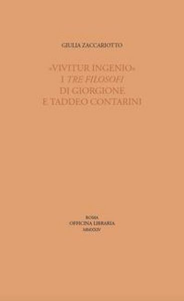 Produktbild: 'Vivitur ingenio'. I Tre filosofi di Giorgione e Taddeo Contarini