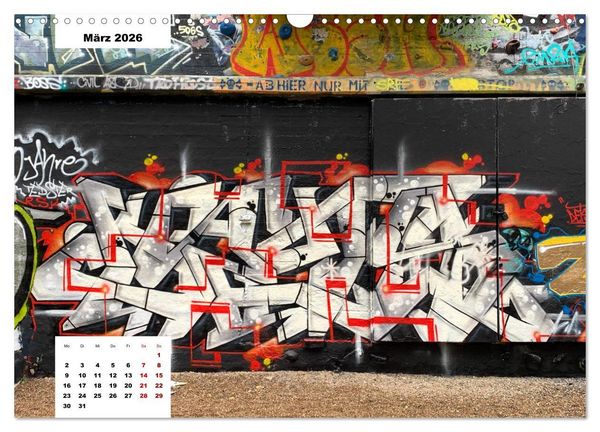 Produktbild: Hamburg Graffiti (Wandkalender 2026 DIN A3 quer), CALVENDO Monatskalender