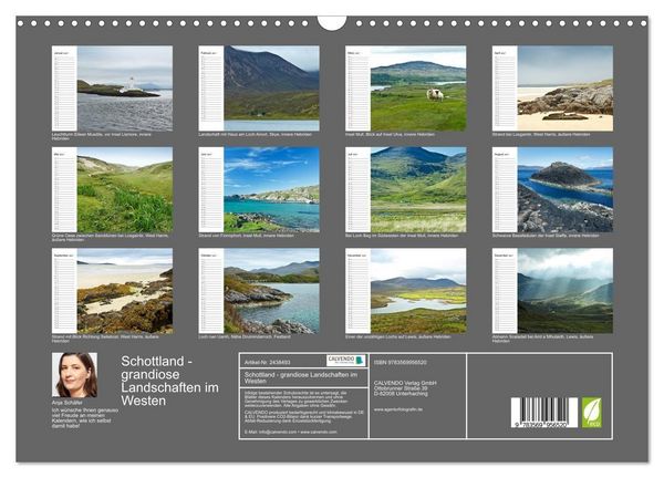 Produktbild: Schottland - grandiose Landschaften im Westen (Wandkalender 2027 DIN A3 quer), CALVENDO Monatskalender