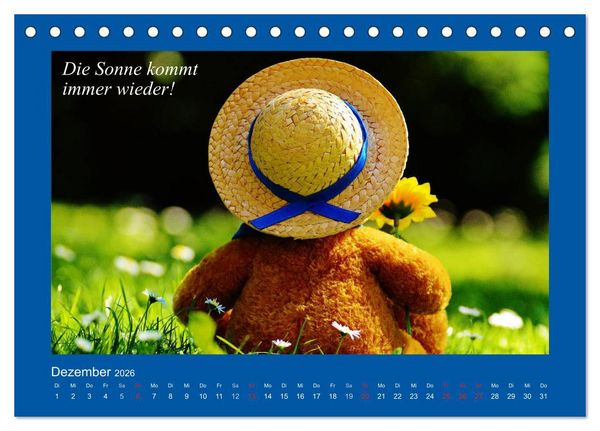Produktbild: Sommer im Teddy-Land. B&auml;r und Freunde (Tischkalender 2026 DIN A5 quer), CALVENDO Monatskalender