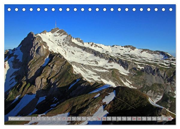 Produktbild: Schweizer Berggipfel (Tischkalender 2026 DIN A5 quer), CALVENDO Monatskalender