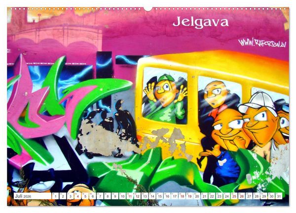 Produktbild: Mitau-Jelgava - Kurlands malerische Hauptstadt (hochwertiger Premium Wandkalender 2026 DIN A2 quer), Kunstdruck in Hochglanz