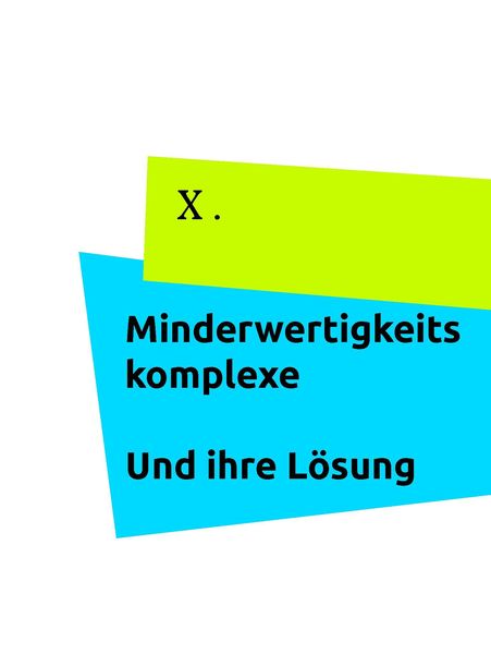 Produktbild: Minderwertigkeitskomplexe