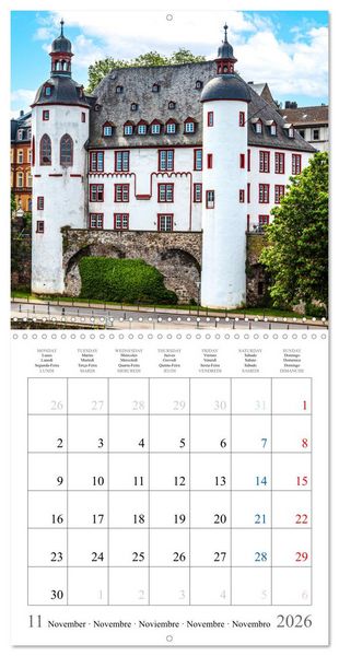 Produktbild: Castles and Palaces in the Middle Rhine Valley (Wall Calendar 2026 12 &times; 12 Inch) CALVENDO 12 Month Wall Calendar
