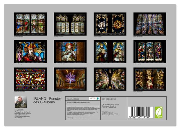 Produktbild: IRLAND - Fenster des Glaubens (Wandkalender 2026 DIN A4 quer), CALVENDO Monatskalender