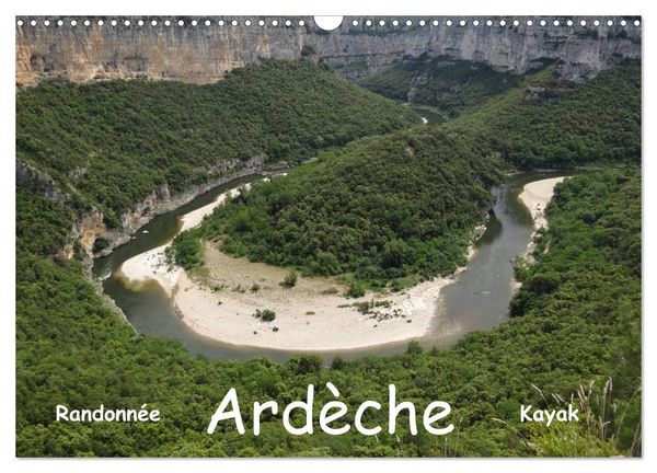 Produktbild: Ard&egrave;che - Randonn&eacute;e & Kayak (Calendrier mural 2026 DIN A3 vertical), CALVENDO calendrier mensuel