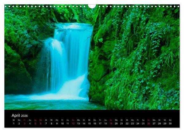 Produktbild: Geheimnisvolle B&auml;che und Fl&uuml;sse (Wandkalender 2026 DIN A3 quer), CALVENDO Monatskalender