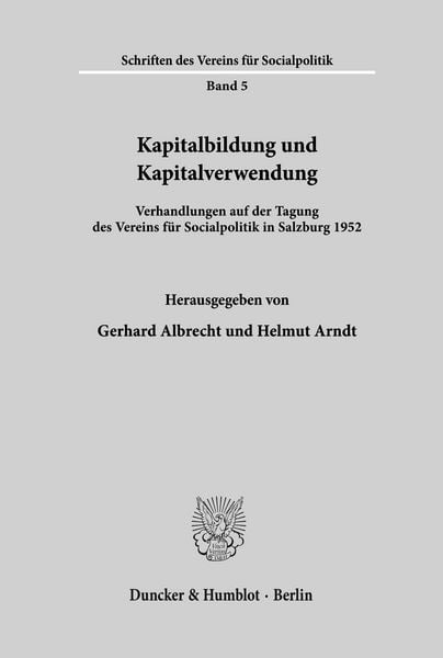 Produktbild: Kapitalbildung und Kapitalverwendung.
