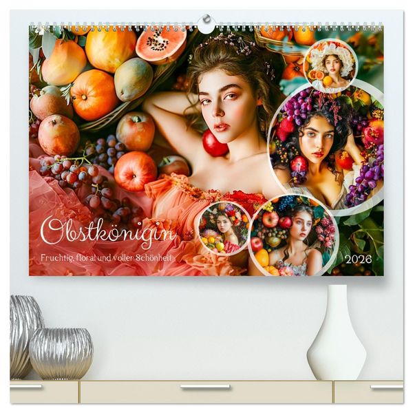 Produktbild: Obstk&ouml;nigin - Fruchtig, floral und voller Sch&ouml;nheit (hochwertiger Premium Wandkalender 2026 DIN A2 quer), Kunstdruck in Hochglanz