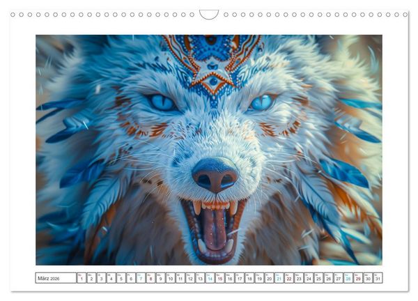 Produktbild: Tierische Schamanen (Wandkalender 2026 DIN A3 quer), CALVENDO Monatskalender