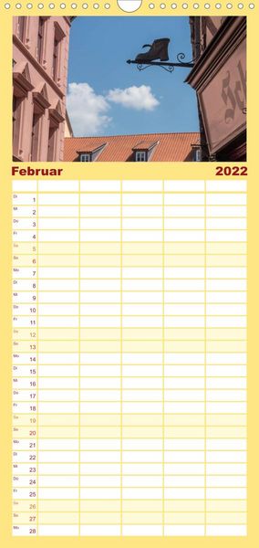 Produktbild: Familienplaner Quedlinburg ganz nah (Wandkalender 2022 , 21 cm x 45 cm, hoch)