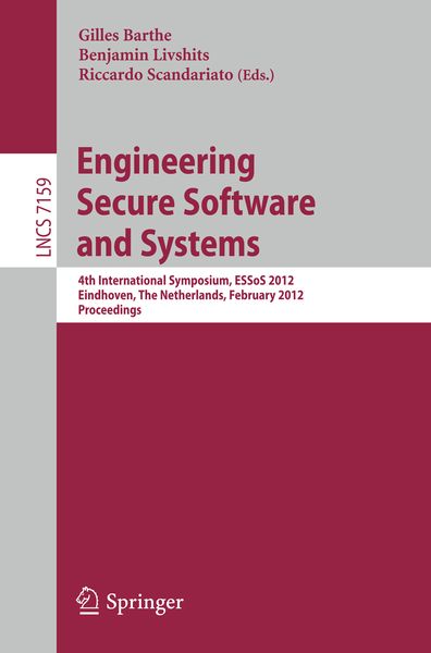 Produktbild: Engineering Secure Software and Systems