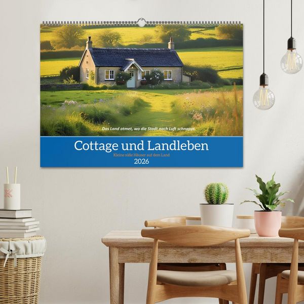 Produktbild: Cottage und Landleben (Wandkalender 2026 DIN A2 quer), CALVENDO Monatskalender