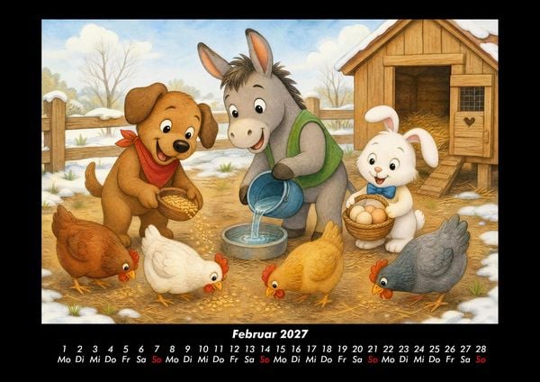 Produktbild: Abenteuer auf dem Bauernhof 2027 Fotokalender DIN A3