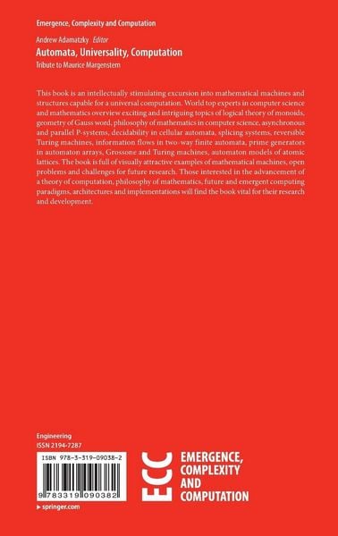 Produktbild: Automata, Universality, Computation