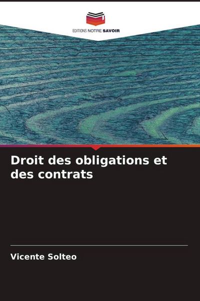 Produktbild: Droit des obligations et des contrats