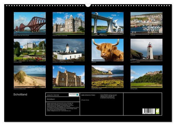 Produktbild: Schottland (Wandkalender 2026 DIN A2 quer), CALVENDO Monatskalender