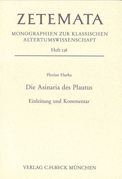 Produktbild: Die Asinaria des Plautus
