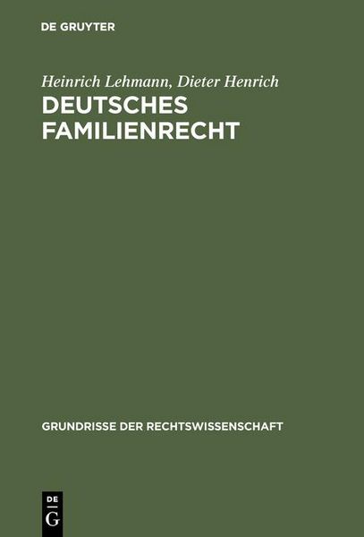 Produktbild: Deutsches Familienrecht