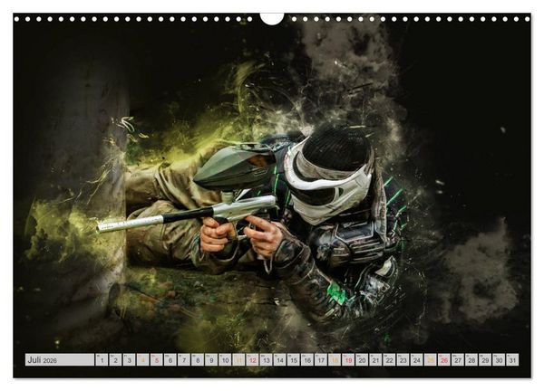 Produktbild: Paintball - extrem cool (Wandkalender 2026 DIN A3 quer), CALVENDO Monatskalender
