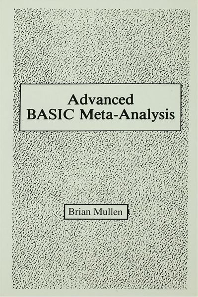 Produktbild: Advanced Basic Meta-analysis