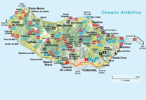 Produktbild: ROTHER Wanderf&uuml;hrer Madeira. 70 Touren auf Europas &raquo;Blumeninsel&laquo; - die sch&ouml;nsten Levada- und Bergwanderungen