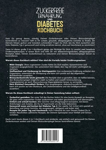 Produktbild: Zuckerfreie Ern&auml;hrung und Diabetes Kochbuch