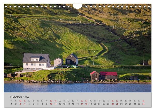 Produktbild: F&auml;r&ouml;er Inseln 2026 (Wandkalender 2026 DIN A4 quer), CALVENDO Monatskalender