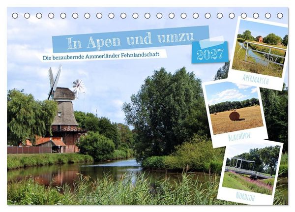 Produktbild: In Apen und umzu (Tischkalender 2027 DIN A5 quer), CALVENDO Monatskalender