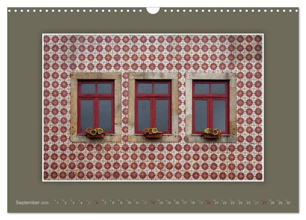 Produktbild: Azulejo-Fassaden in Portugal (Wandkalender 2026 DIN A3 quer), CALVENDO Monatskalender