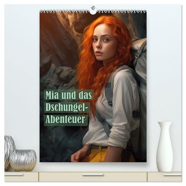Produktbild: Mia und das Dschungel-Abenteuer (hochwertiger Premium Wandkalender 2026 DIN A2 hoch), Kunstdruck in Hochglanz
