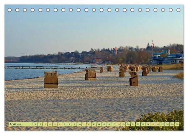 Produktbild: Eckernf&ouml;rde. Eichh&ouml;rnchen im Wappen - das Meer vor der T&uuml;r (Tischkalender 2026 DIN A5 quer), CALVENDO Monatskalender