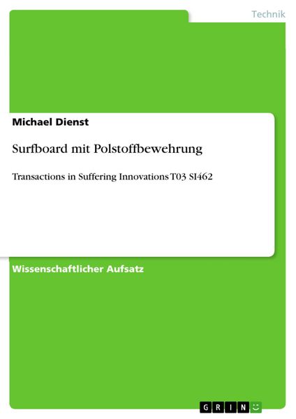 Produktbild: Surfboard mit Polstoffbewehrung