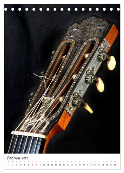 Produktbild: Gitarren Show-Up (Tischkalender 2026 DIN A5 hoch), CALVENDO Monatskalender