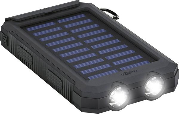 Goobay Outdoor 8.0 49216 Solar-Ladegerät Ladestrom Solarzelle 200mA 8000 mAh