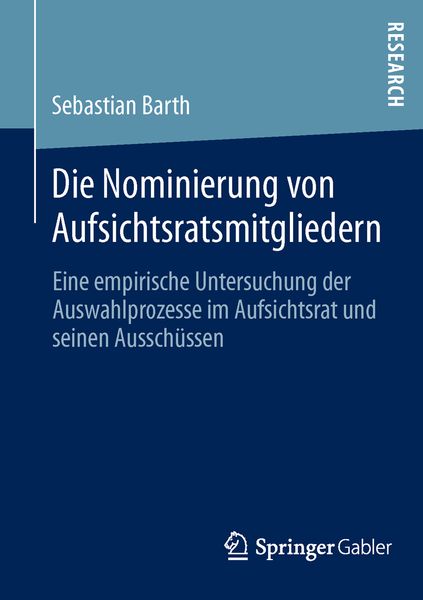 Produktbild: Die Nominierung von Aufsichtsratsmitgliedern