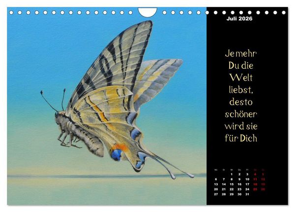 Produktbild: Die Botschaft der Krafttiere (Wandkalender 2026 DIN A4 quer), CALVENDO Monatskalender