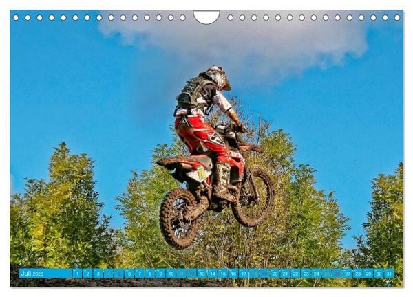 Produktbild: Motocross - mit vollem Risiko (Wandkalender 2026 DIN A4 quer), CALVENDO Monatskalender