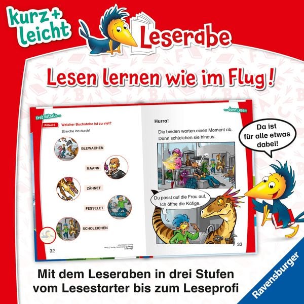 Produktbild: Leserabe 1. Lesestufe Kurz und leicht - Befreit die Dinos!