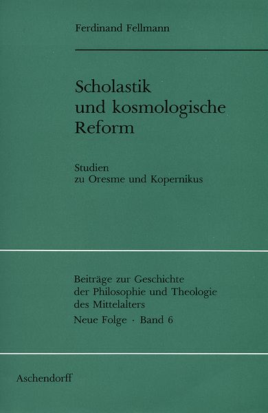 Produktbild: Scholastik und kosmologische Reform