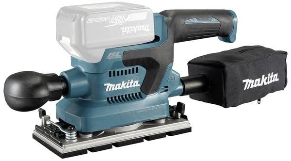 Makita DBO382Z Akku-Schwingschleifer ohne Akku, ohne Ladegerät 18 V Anzahl mitgelieferte Akkus 0