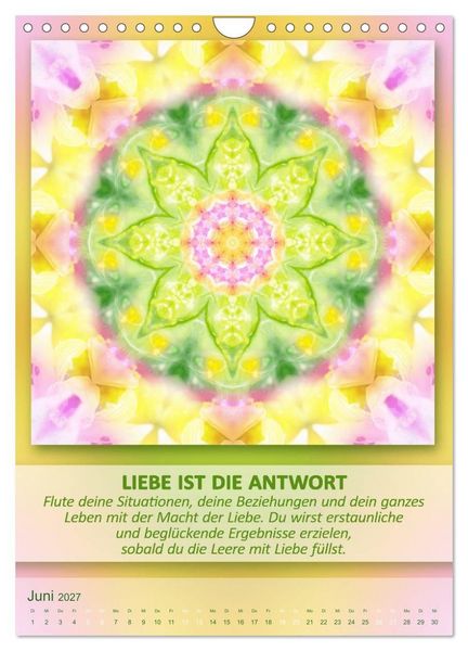 Produktbild: Light Energy Mandalas - Kalender - Vol. 2 (Wandkalender 2027 DIN A4 hoch), CALVENDO Monatskalender